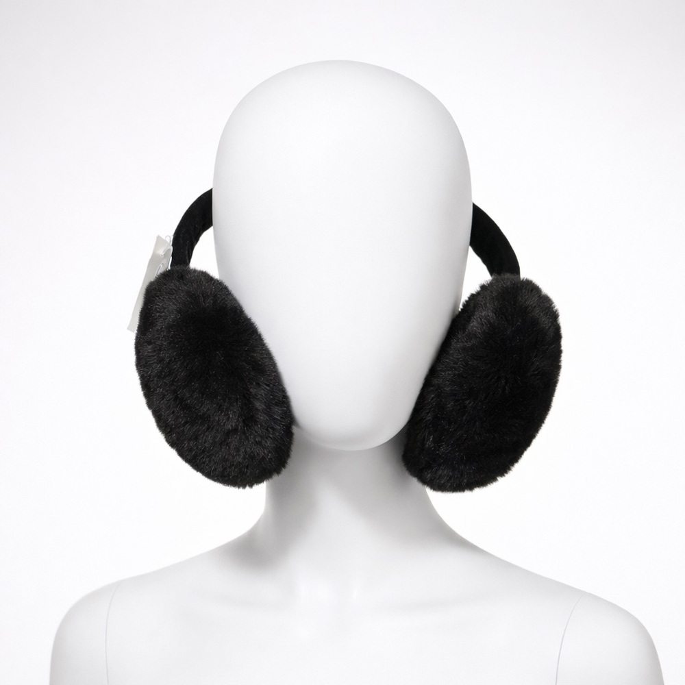 Calvin Klein Black Faux Fur Earmuffs 🖤
